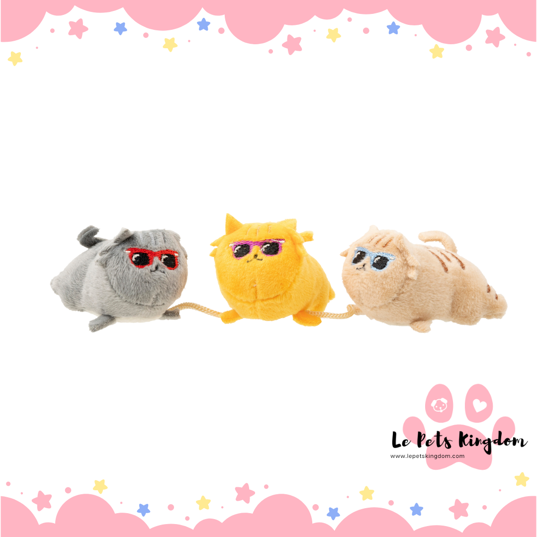 FuzzYard Cool Cats Plush Cat Toy