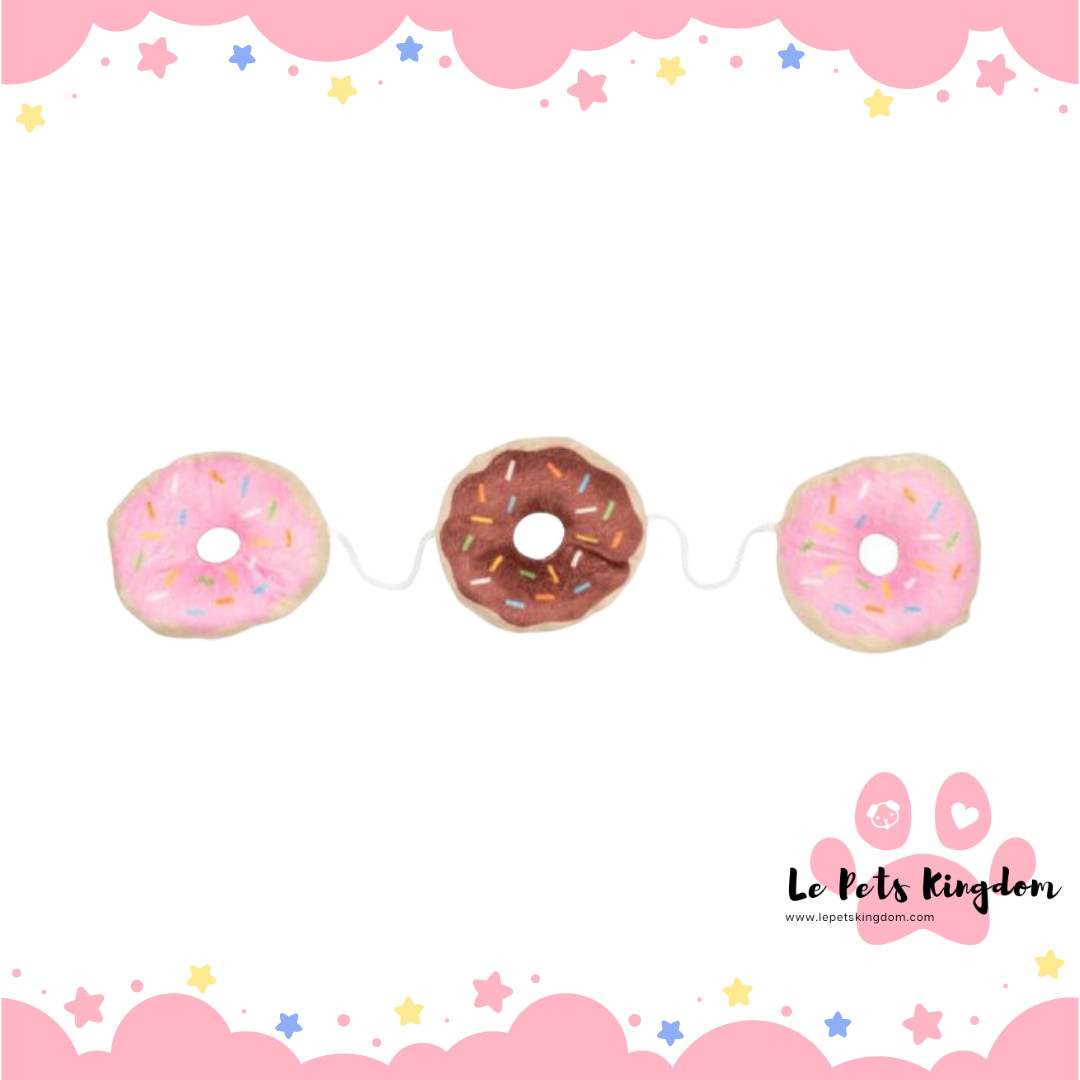 FuzzYard Donuts Plush Cat Toy
