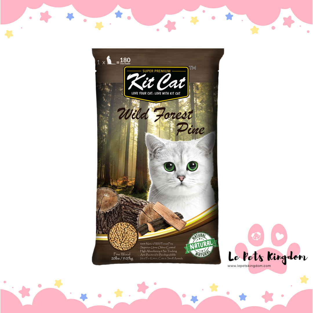 Kit Cat Pine Cat Litter - Natural Wood