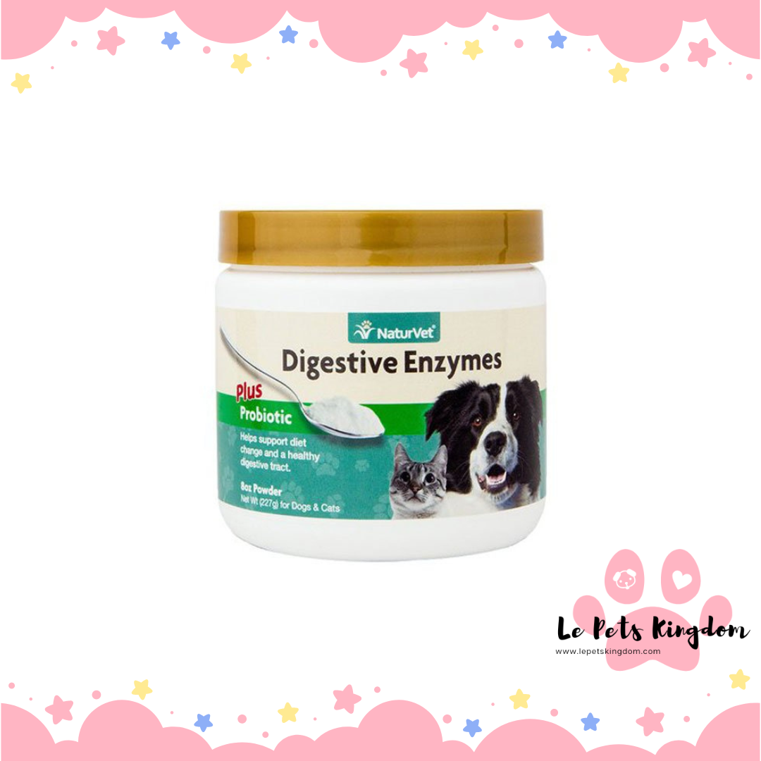 Naturvet - Digestive Enzymes Plus Probiotics & Prebiotics Powder 70ct