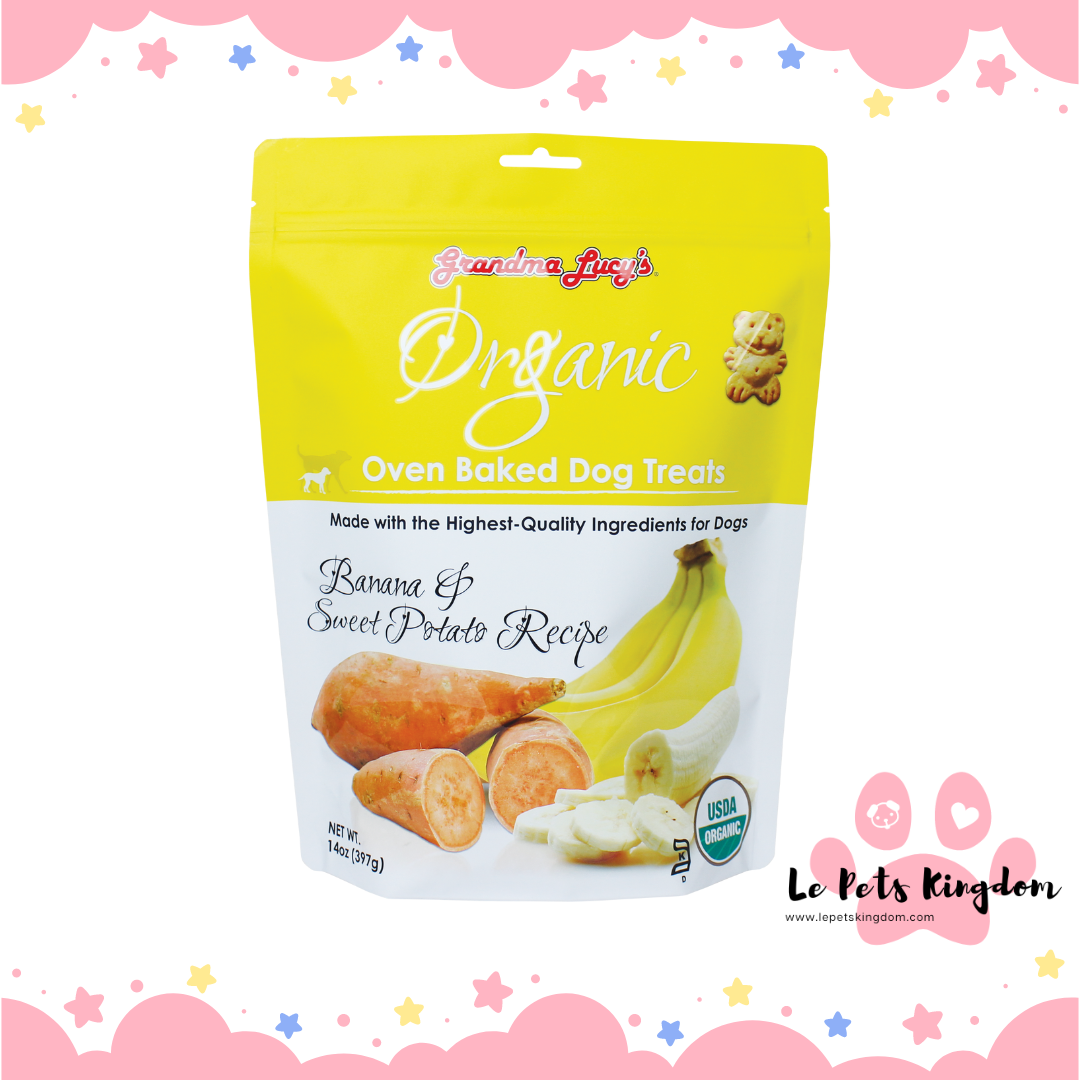 Grandma Lucy's Organic Baked Treats - Banana & Sweet Potato Recipe 14oz