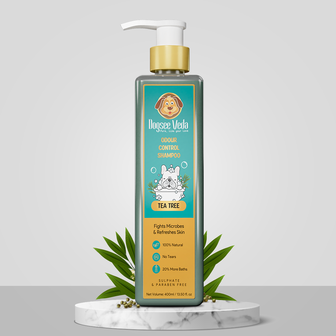 Dogsee Veda Tea Tree Odour Control Dog Shampoo 400ml