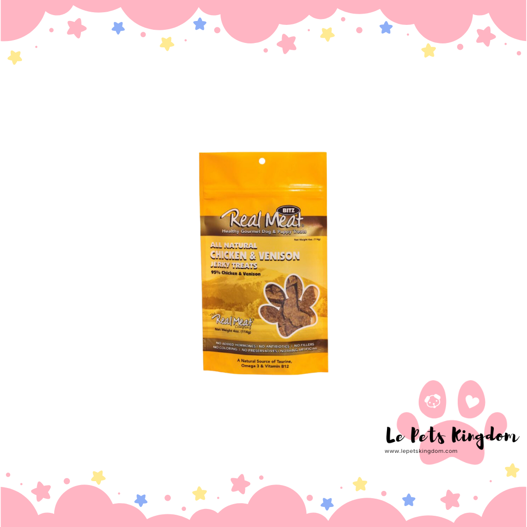 Real Meat - Dog Jerky (Chicken & Venison) 4oz