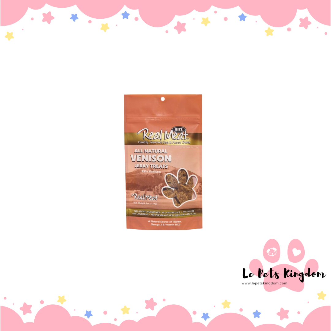 Real Meat - Dog Jerky (Venison) 4oz
