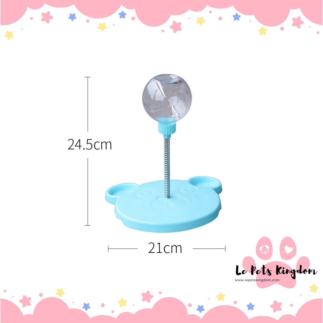 Shaking Treats Spring Toy (Blue Bear)