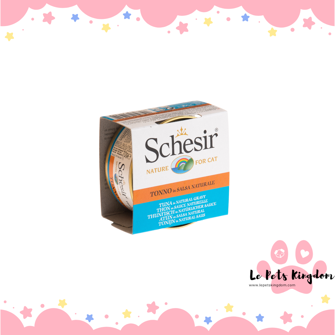 Schesir Tuna in Natural Gravy Canned Cat Food
