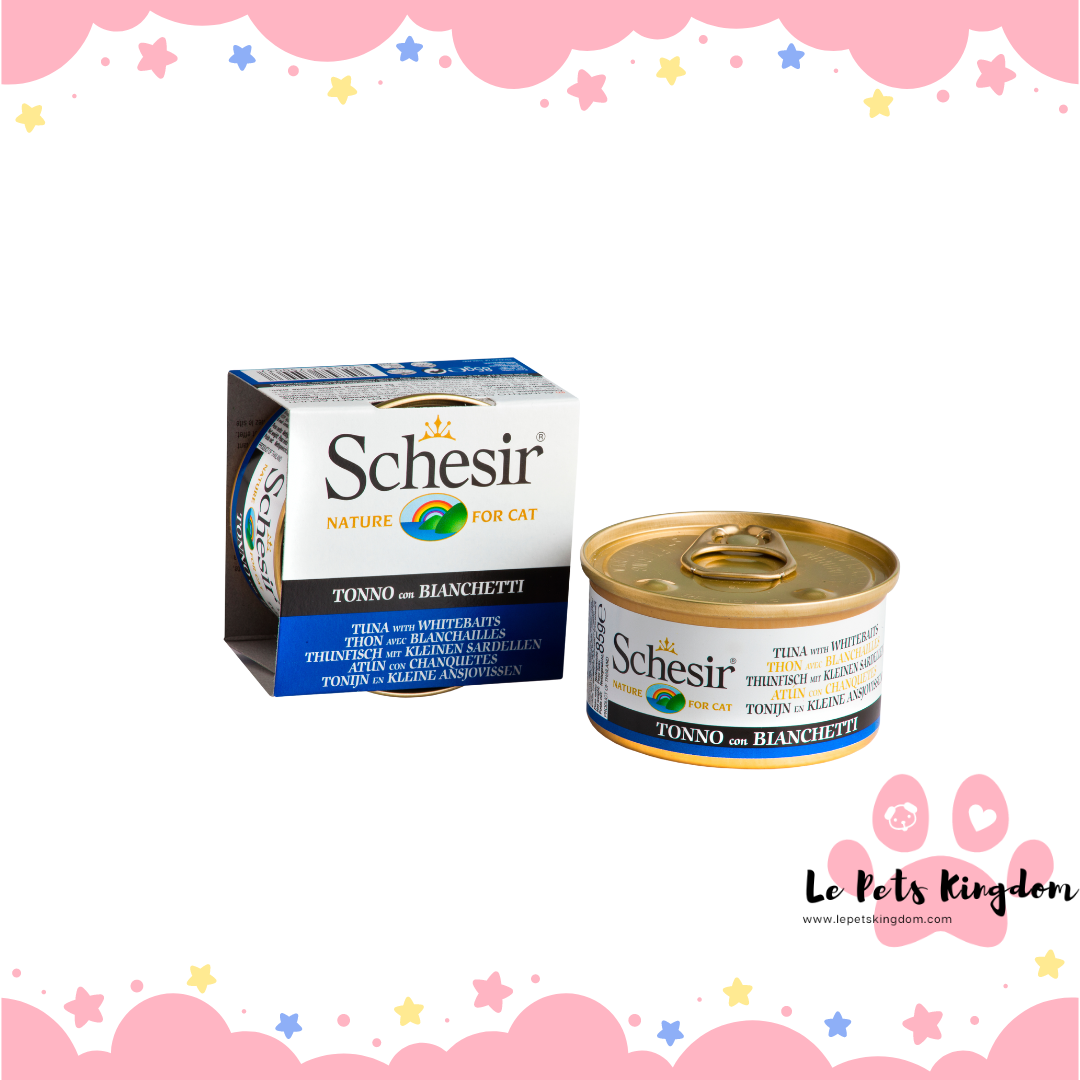Schesir Tuna with Whitebait Jelly Canned Cat Food