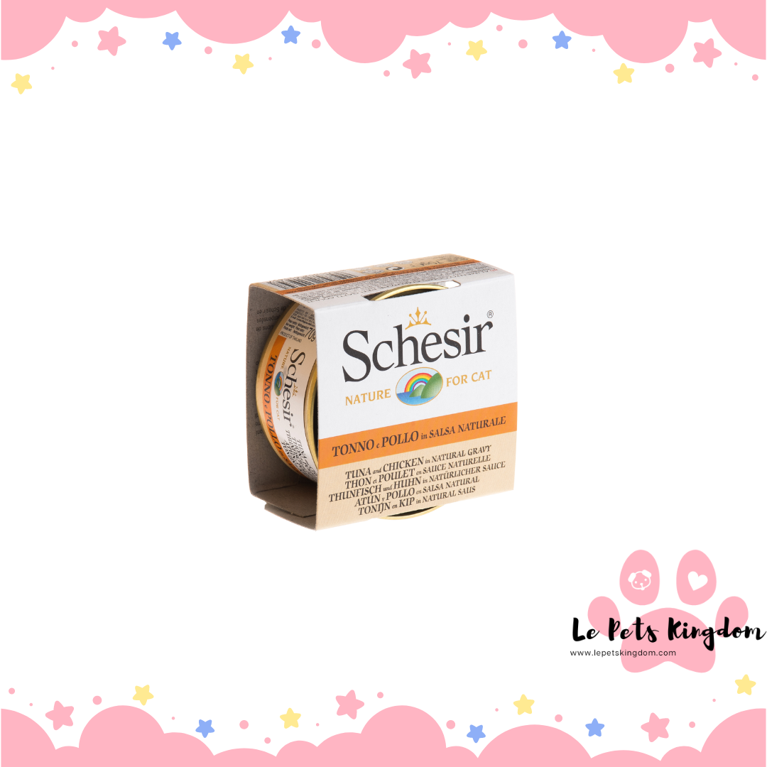 Schesir Tuna and Chicken in Natural Gravy Canned Cat Food