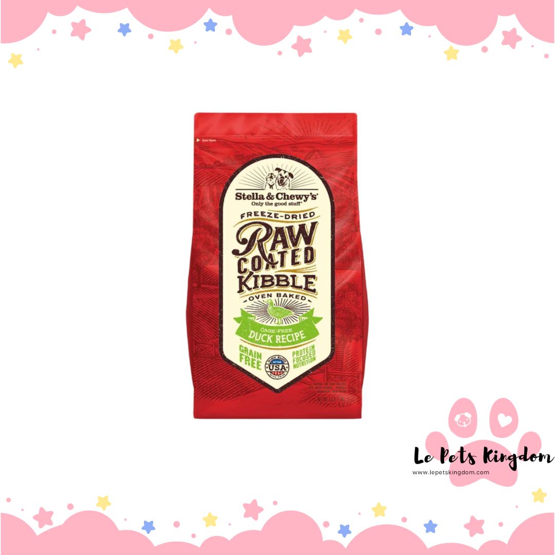 Stella & Chewy's Freeze-Dried Raw Coated Kibble Duck Grain-Free Dry Dog Food