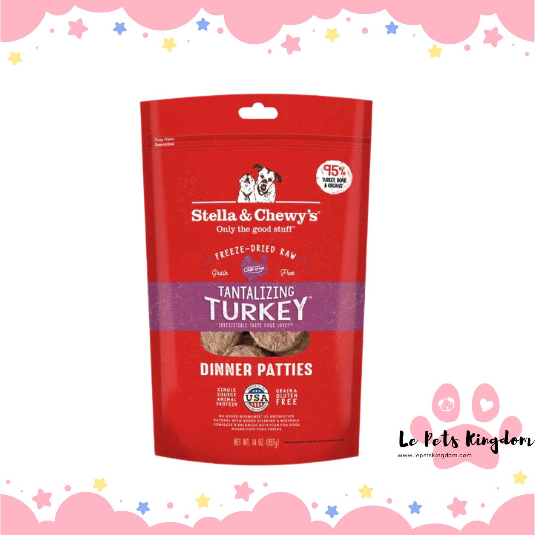 Stella & Chewy's Tantalizing Turkey Dinner Patties Freeze-Dried Raw Dog Food