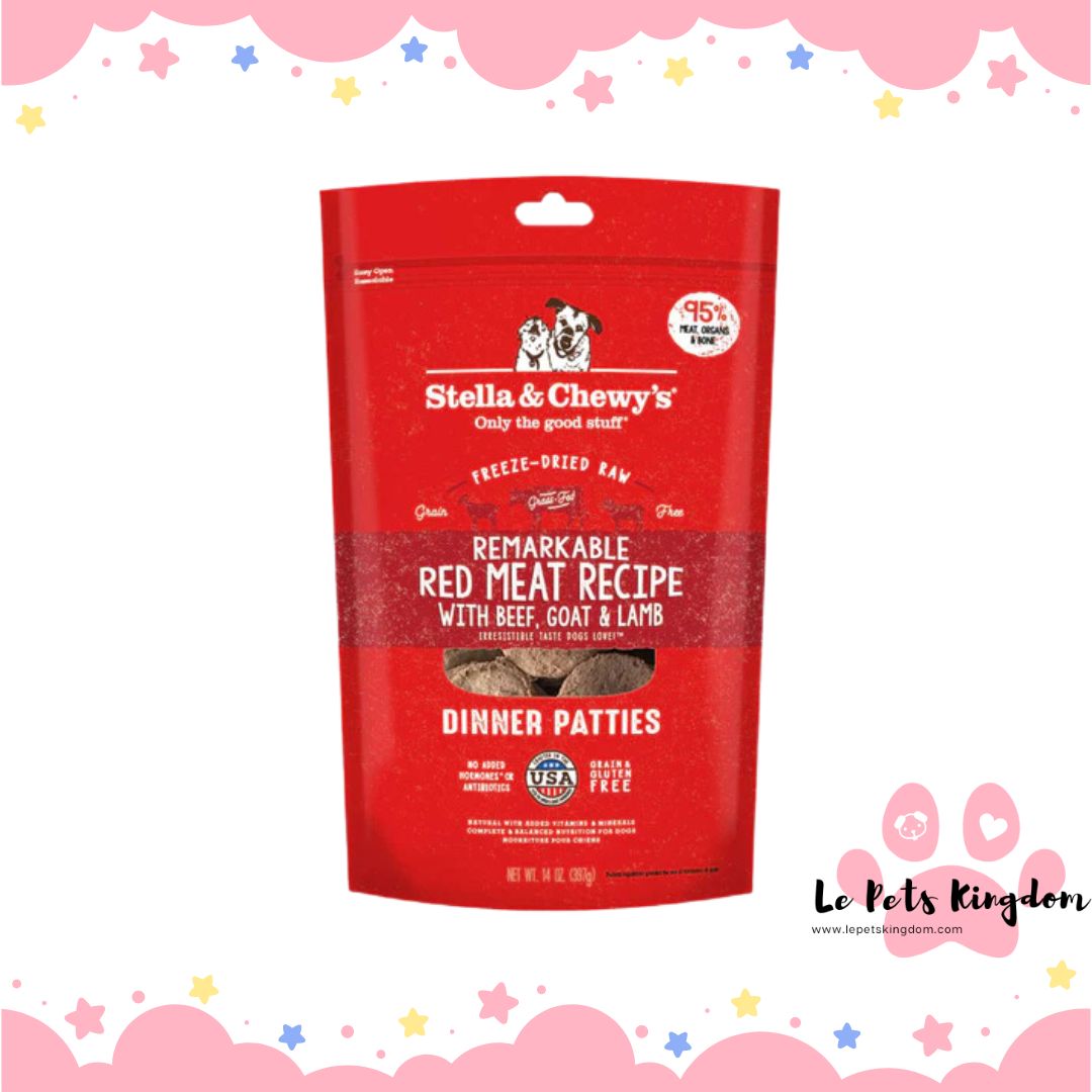 Stella & Chewy’s Remarkable Red Meat Dinner Patties Grain-Free Freeze-Dried Raw Dog Food
