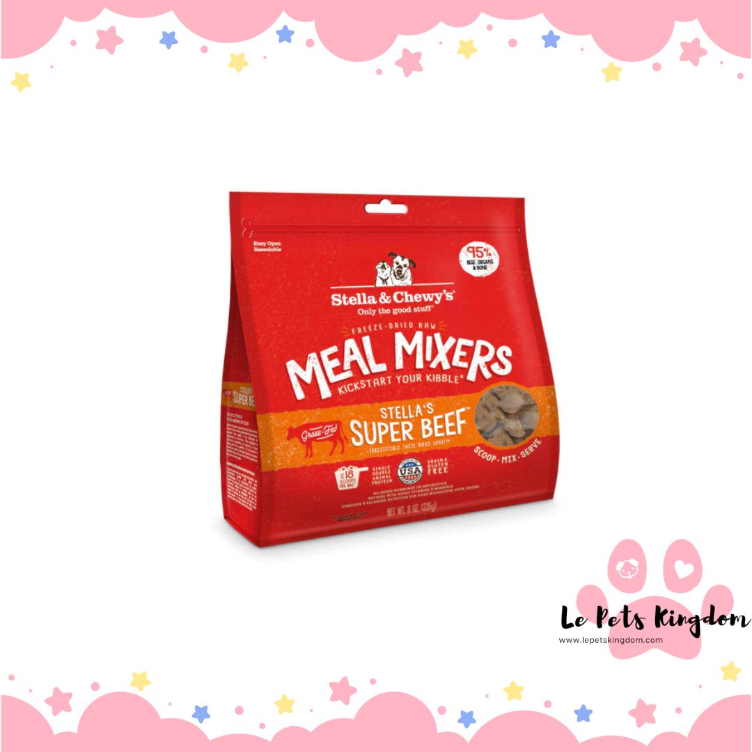 Stella & Chewy’s Stella’s Super Beef Meal Mixers Grain Free Freeze-Dried Raw Dog Food