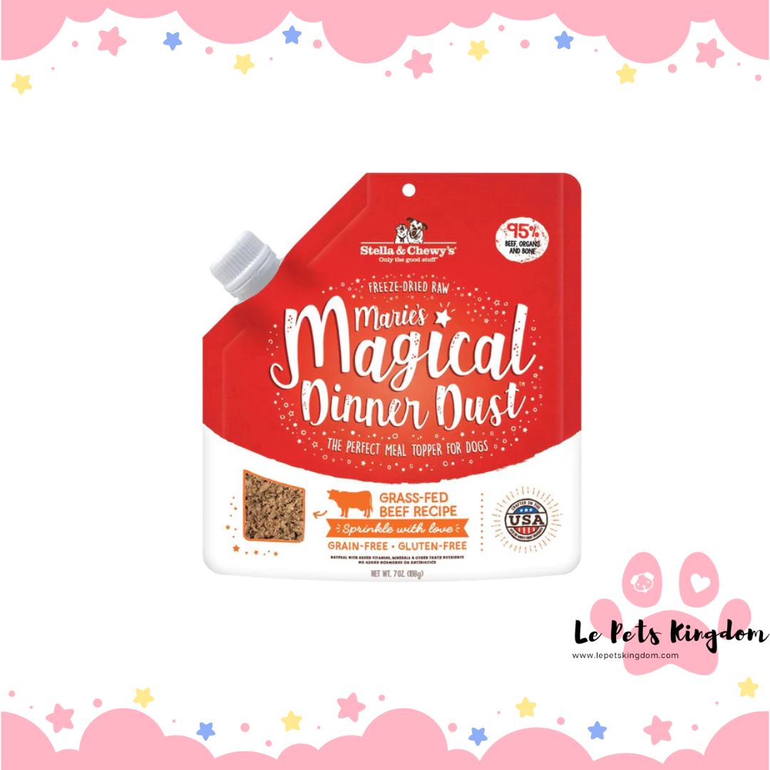 Stella & Chewy’s Marie’s Magical Dinner Dust Beef Grain Free Freeze-Dried Raw Dog Food 7oz