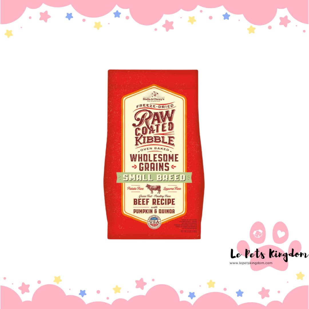 Stella & Chewy’s Freeze-Dried Raw Coated Kibble Wholesome Grains Beef Small Breed Dry Dog Foo