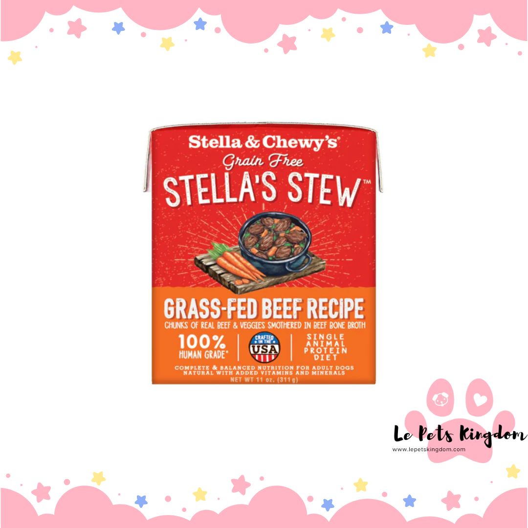 Stella & Chewy’s Stella’s Stew Grass-Fed Beef Grain-Free Adult Wet Dog Food 11oz