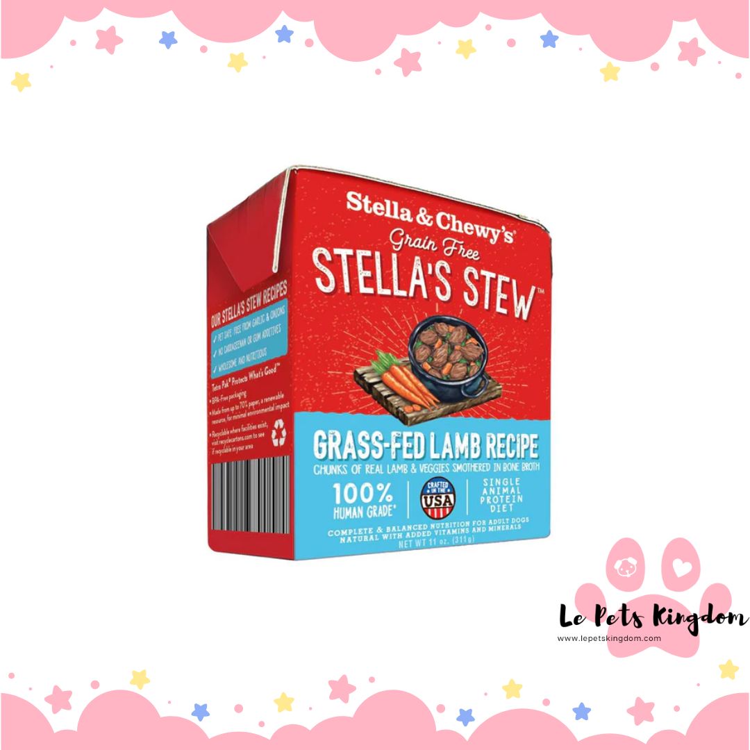 Stella & Chewy's Grain-Free Grass-Fed Lamb Recipe Stew Dog Food 11oz