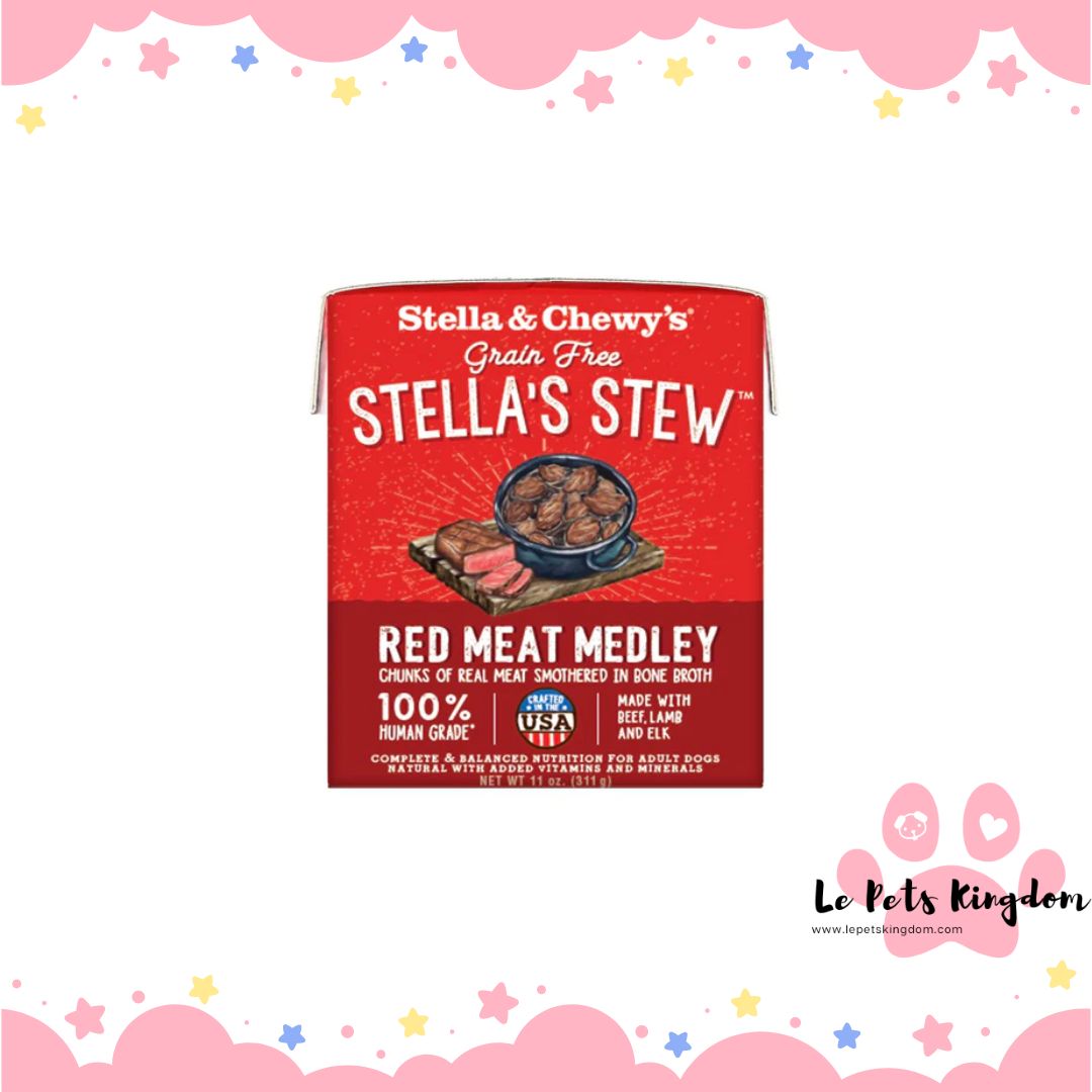 Stella & Chewy’s Stella’s Red Meat Medley Stew Grain-Free Adult Dog Stew 11oz