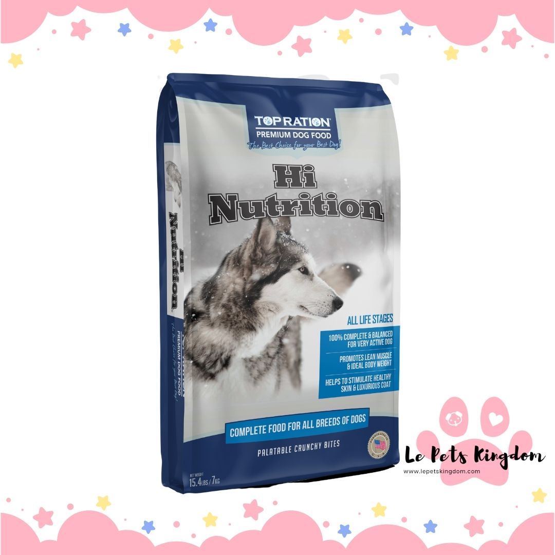 Top Ration Hi Nutrition Dry Dog Food For All Life Stages