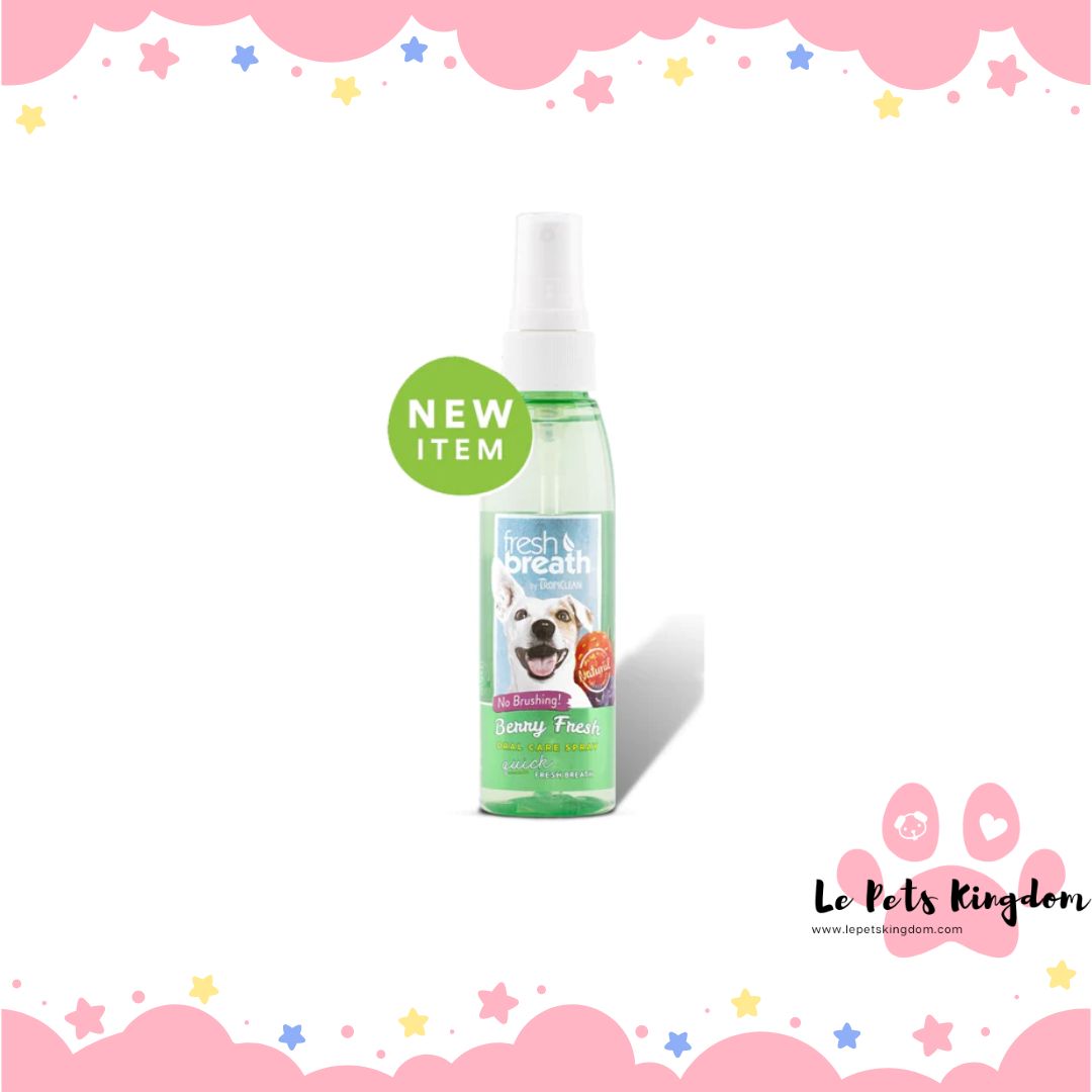 Tropiclean Fresh Breath Berry Fresh Oral Care Spray 4oz