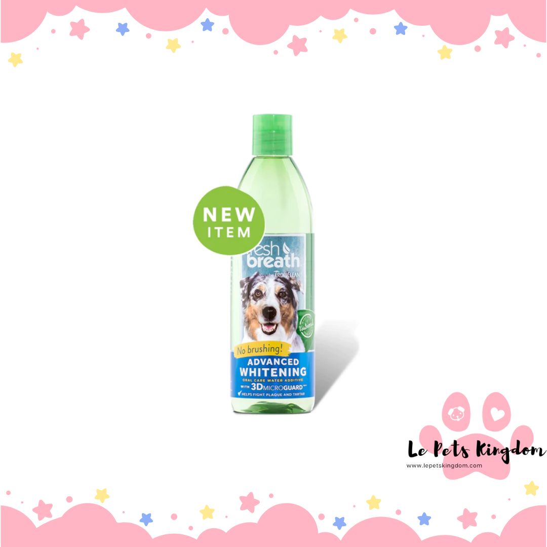 Tropiclean Fresh Breath Oral Care Water Additive Advanced Whitening 16oz