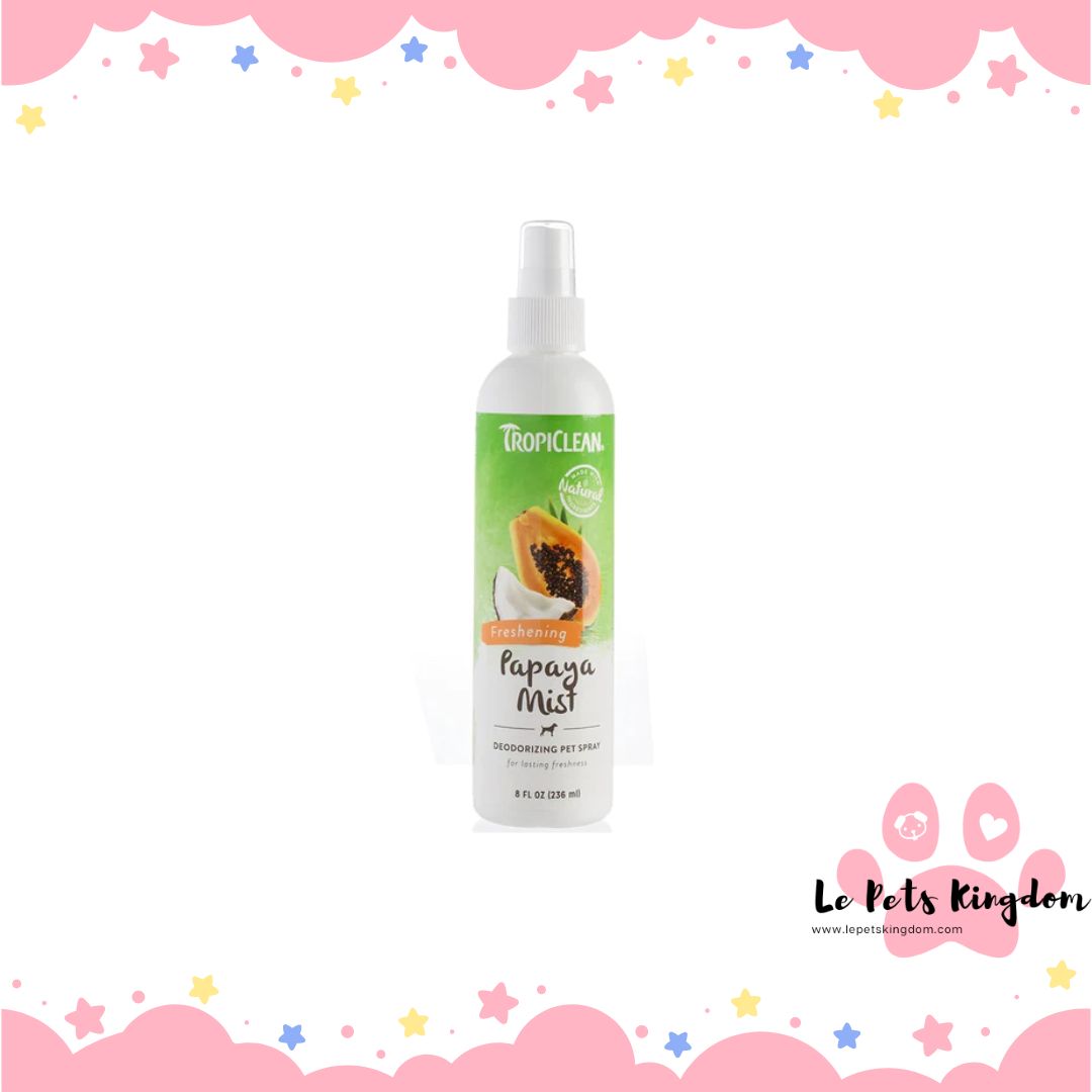 Tropiclean Papaya Mist Deodorizing Pet Spray 8oz