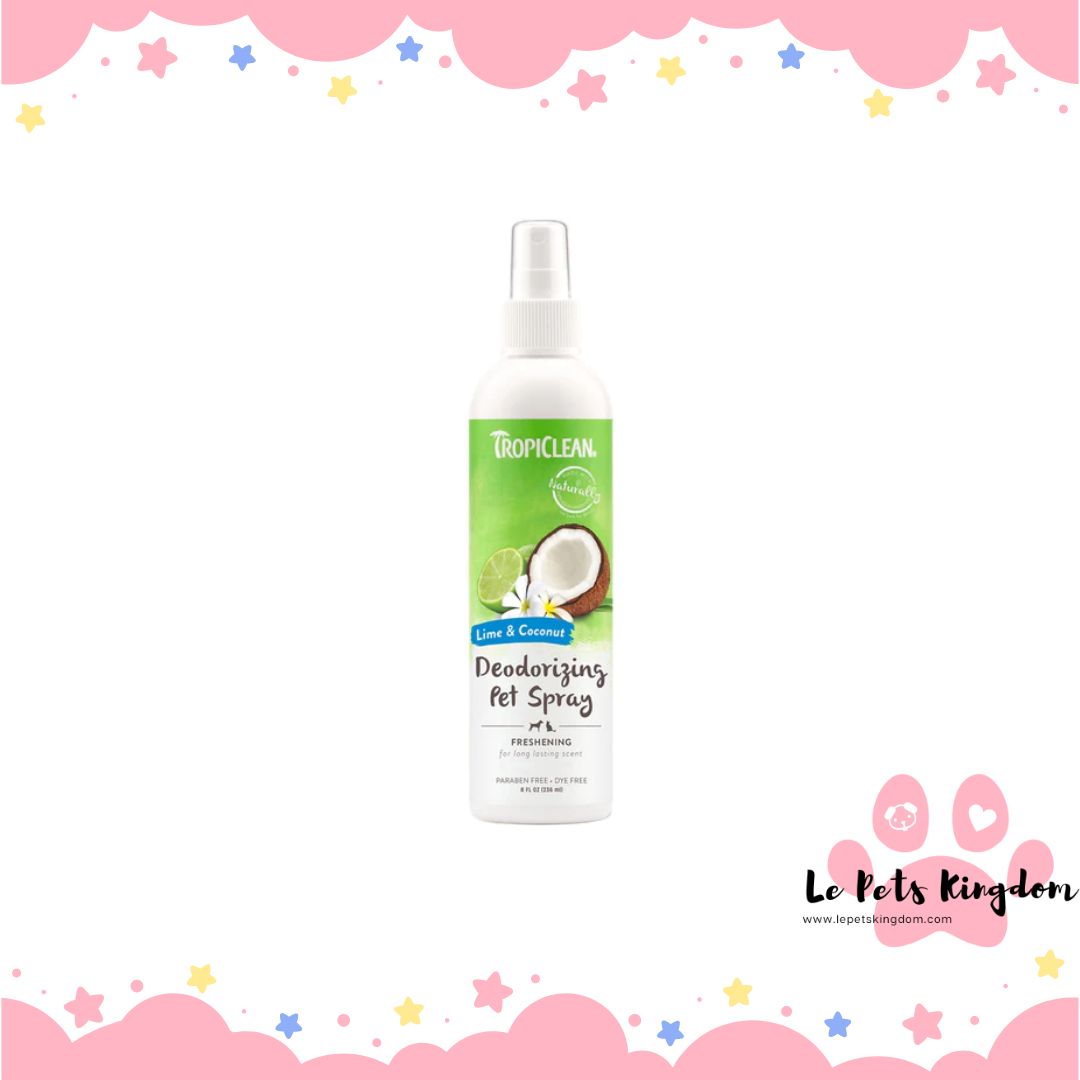 Tropiclean Lime & Coconut Deodorizing Pet Spray 8oz