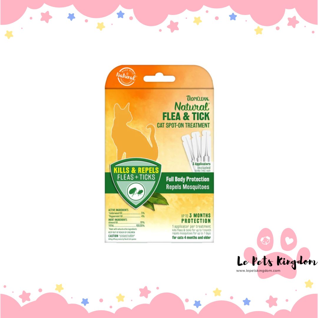 Tropiclean Natural Flea & Tick Cat Spot-On Solution