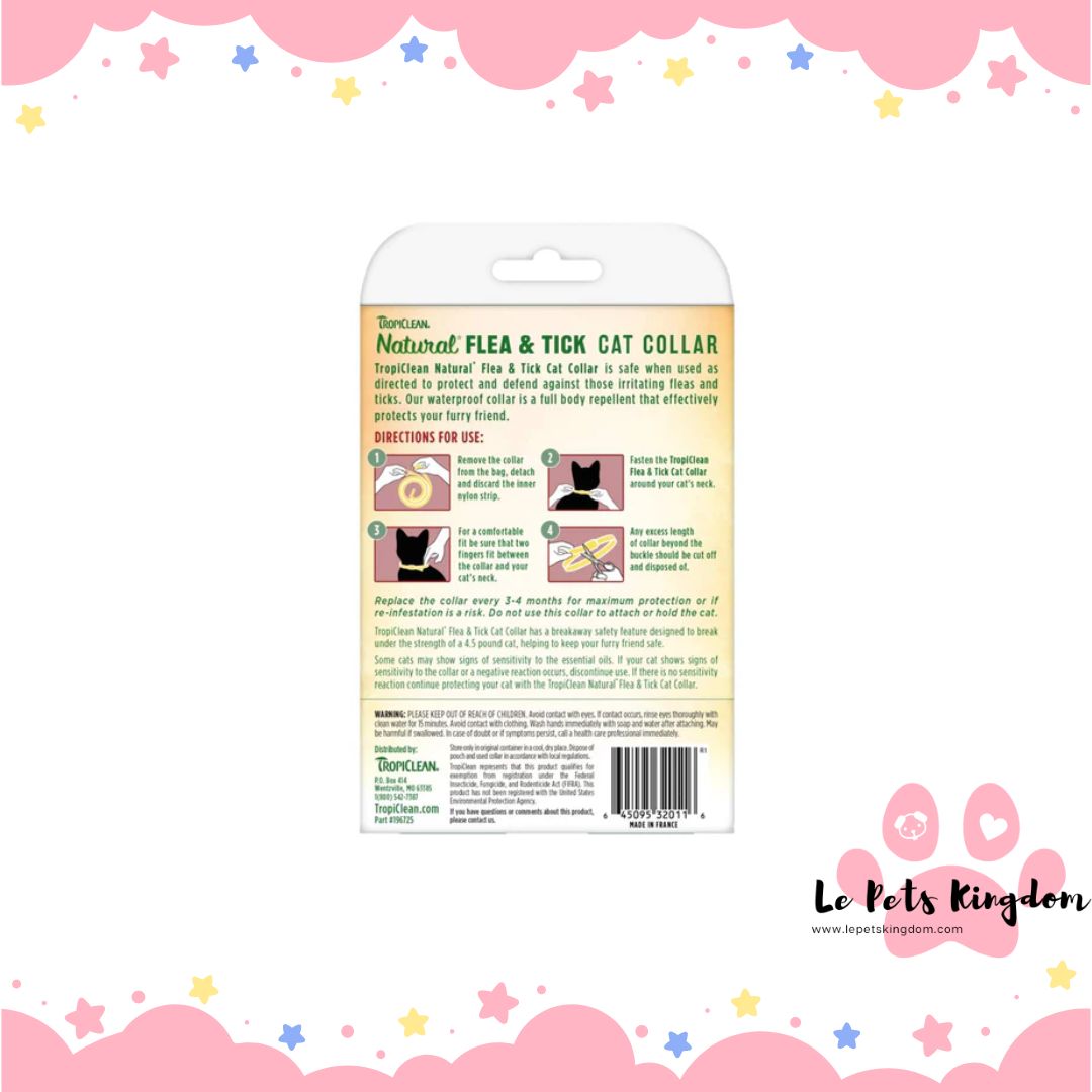 TropiClean Natural Flea & Tick Cat Collar