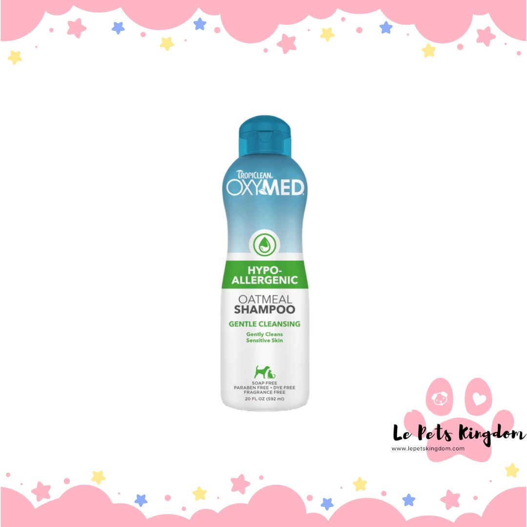 Tropiclean OxyMed Hypoallergenic Oatmeal Dog & Cat Shampoo 592ml