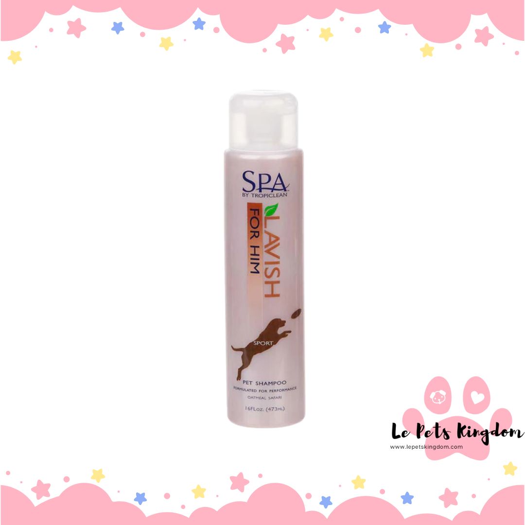 Tropiclean Spa Lavish For Him Sport Performance Pet Shampoo