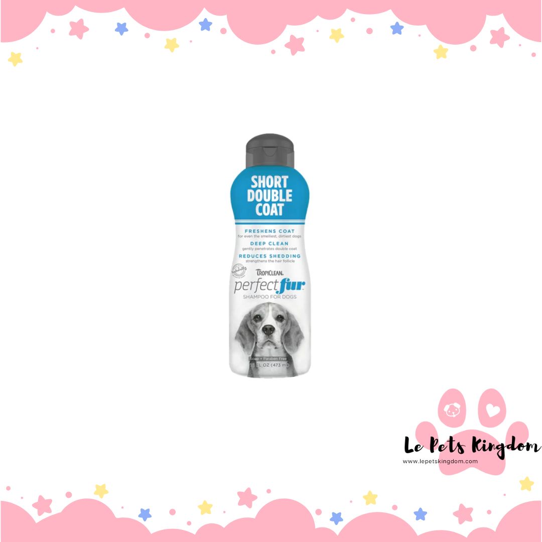 Tropiclean Perfect Fur Short Double Coat Dog Shampoo 16oz