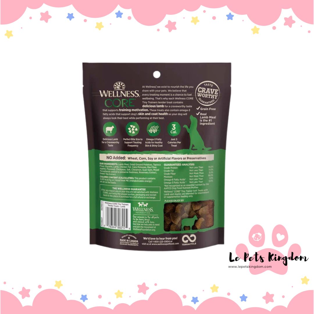 Wellness Core Tiny Trainers Lamb & Apple Grain-Free Dog Treats 6oz