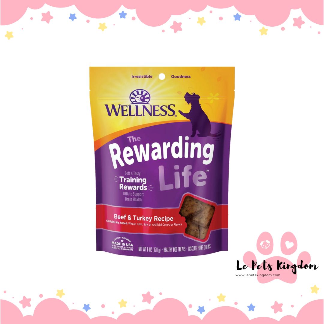 Wellness Rewarding Life (Wellbites) Beef & Turkey Grain Free Dog Treats 6oz