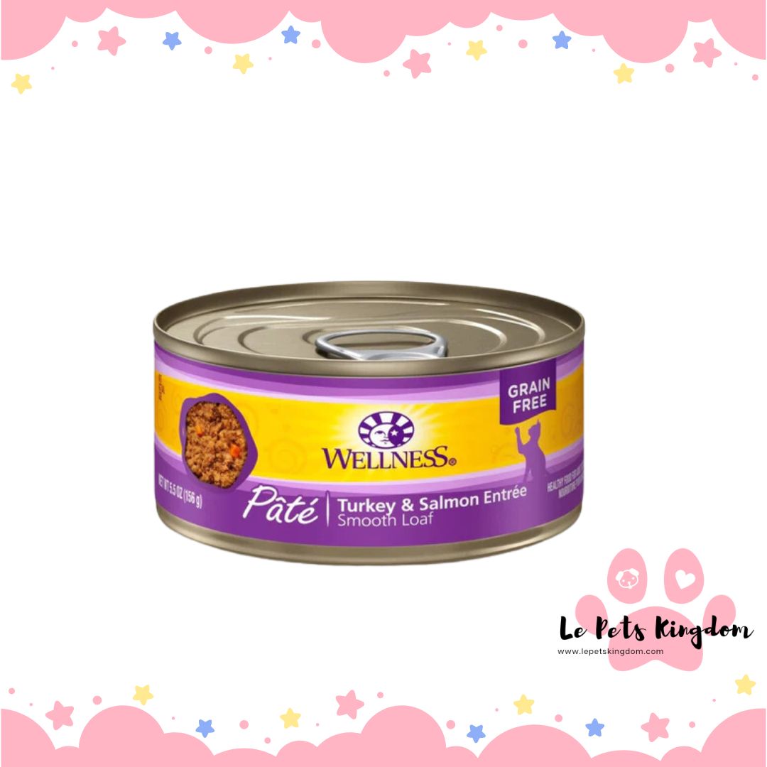Wellness Complete Health Turkey & Salmon Pate Grain-Free Canned Cat Food 156g