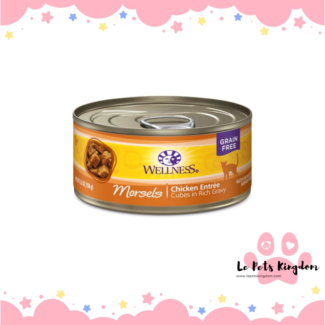 Wellness Complete Health Morsels Cubed Chicken Entree Grain-Free Canned Cat Food 156g