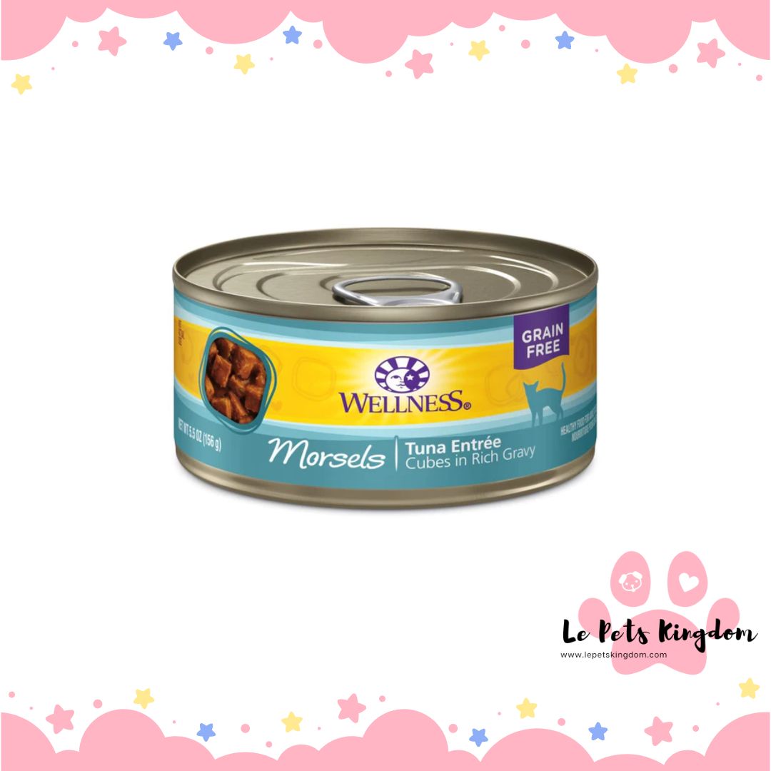 Wellness Complete Health Morsels Cubed Tuna Entree Grain-Free Canned Cat Food 156g