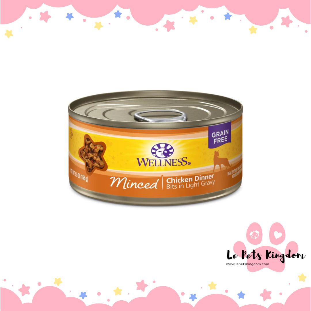 Wellness Complete Health Minced Chicken Dinner Grain-Free Canned Cat Food 156g
