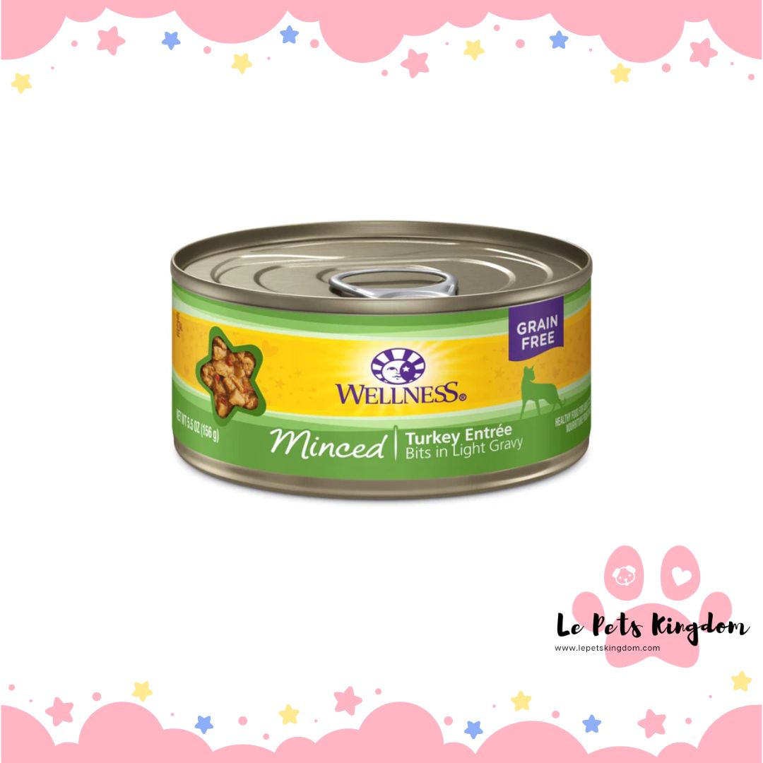Wellness Complete Health Minced Turkey Entree Grain-Free Canned Cat Food 156g