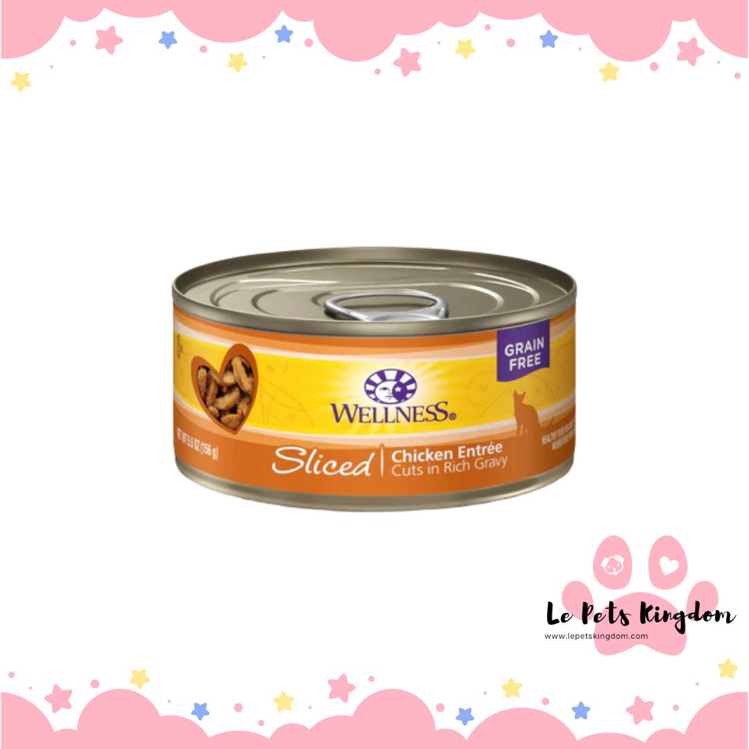 Wellness Complete Health Sliced Chicken Entree Grain-Free Canned Cat Food 156g