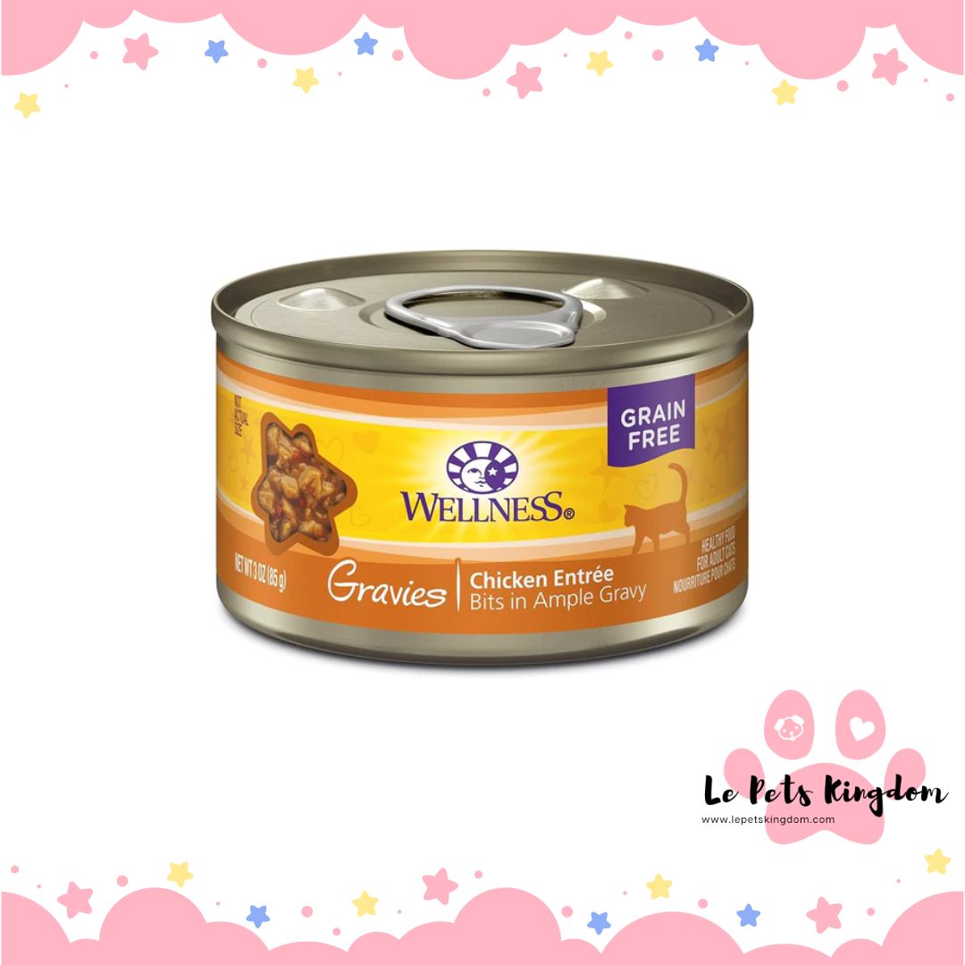 Wellness Complete Health Gravies Chicken Entree Grain-Free Canned Cat Food 85g