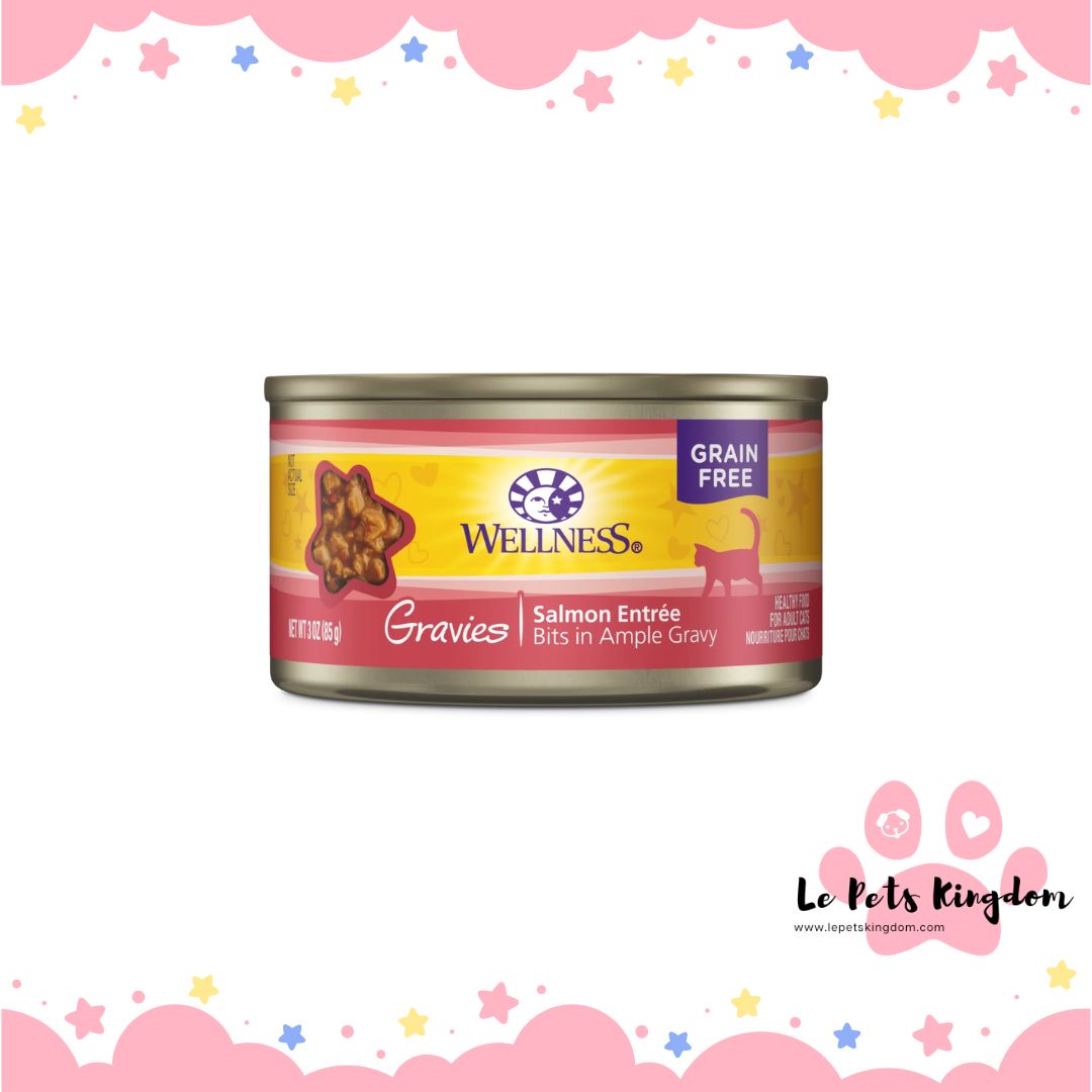 Wellness Complete Health Gravies Salmon Entree Grain-Free Canned Cat Food 85g