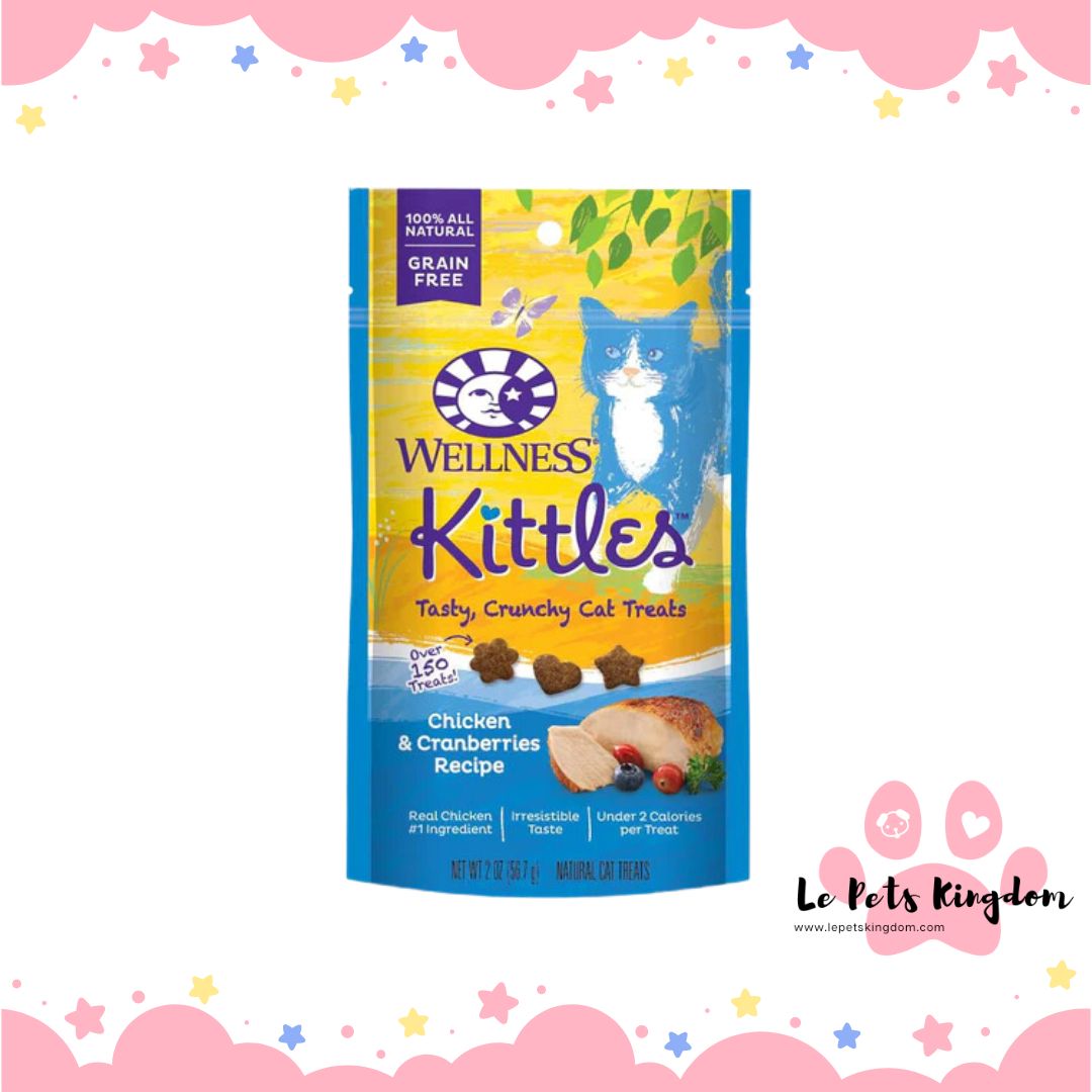 Wellness Kittles Chicken & Cranberries Cat Treats 57g