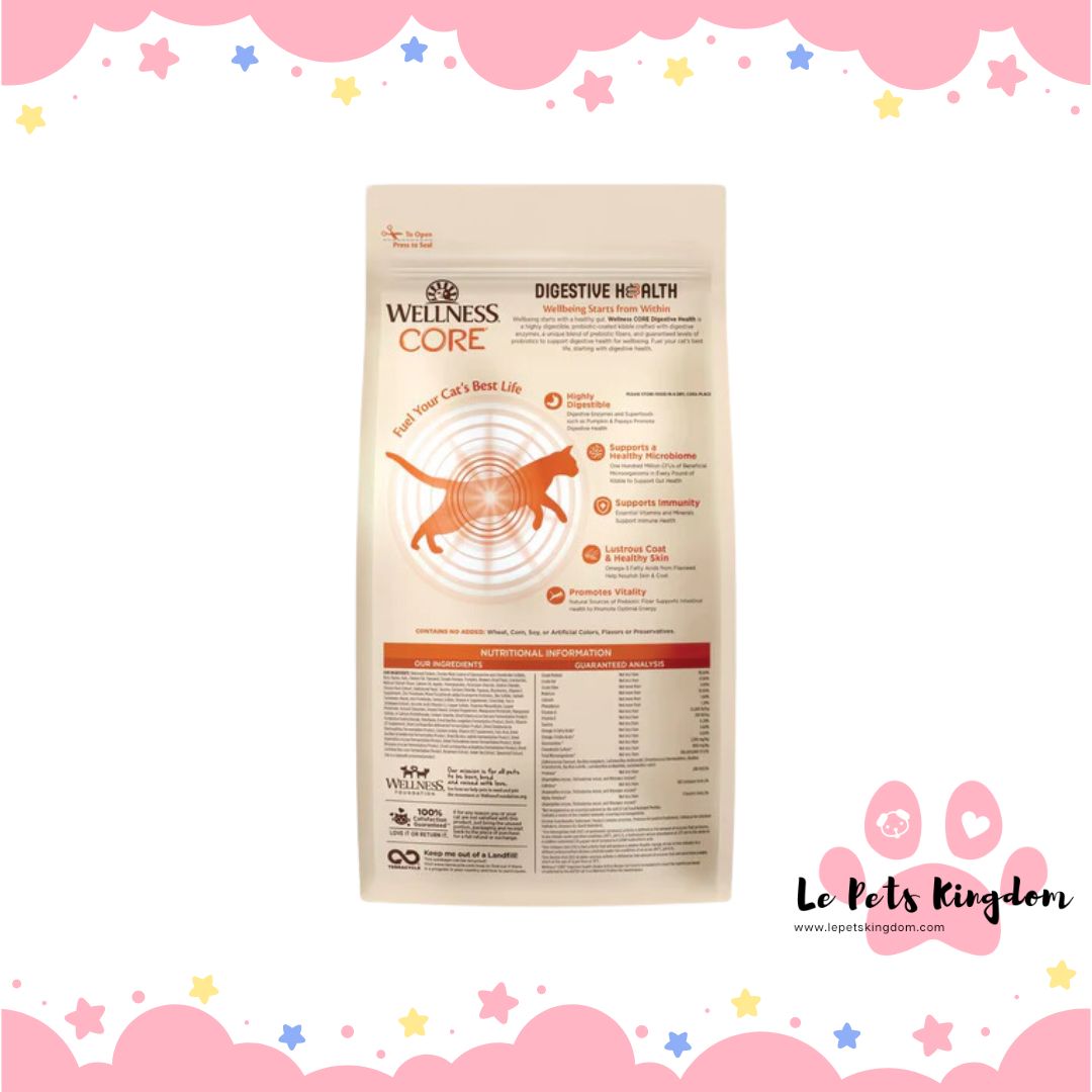 Wellness CORE Digestive Health Chicken & Rice Adult Dry Cat Food