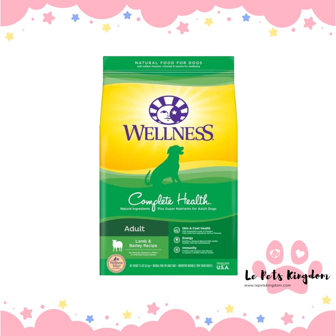 Wellness Complete Health Lamb & Barley Adult Dry Dry Dog Food