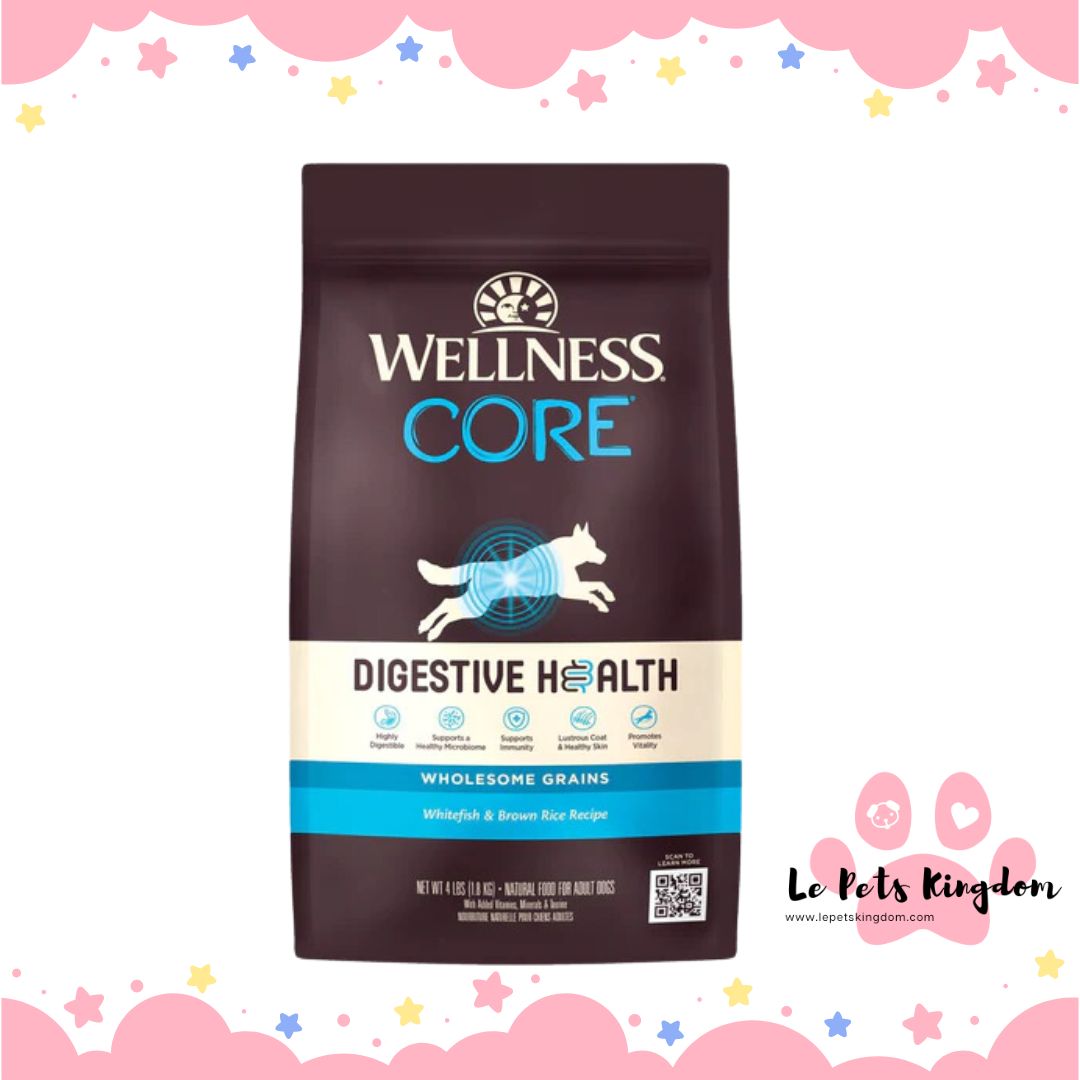 Wellness CORE Digestive Health Whitefish & Brown Rice Adult Dry Dog Food