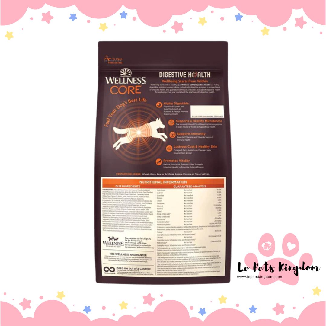 Wellness CORE Digestive Health Chicken & Brown Rice Adult Dry Dog Food