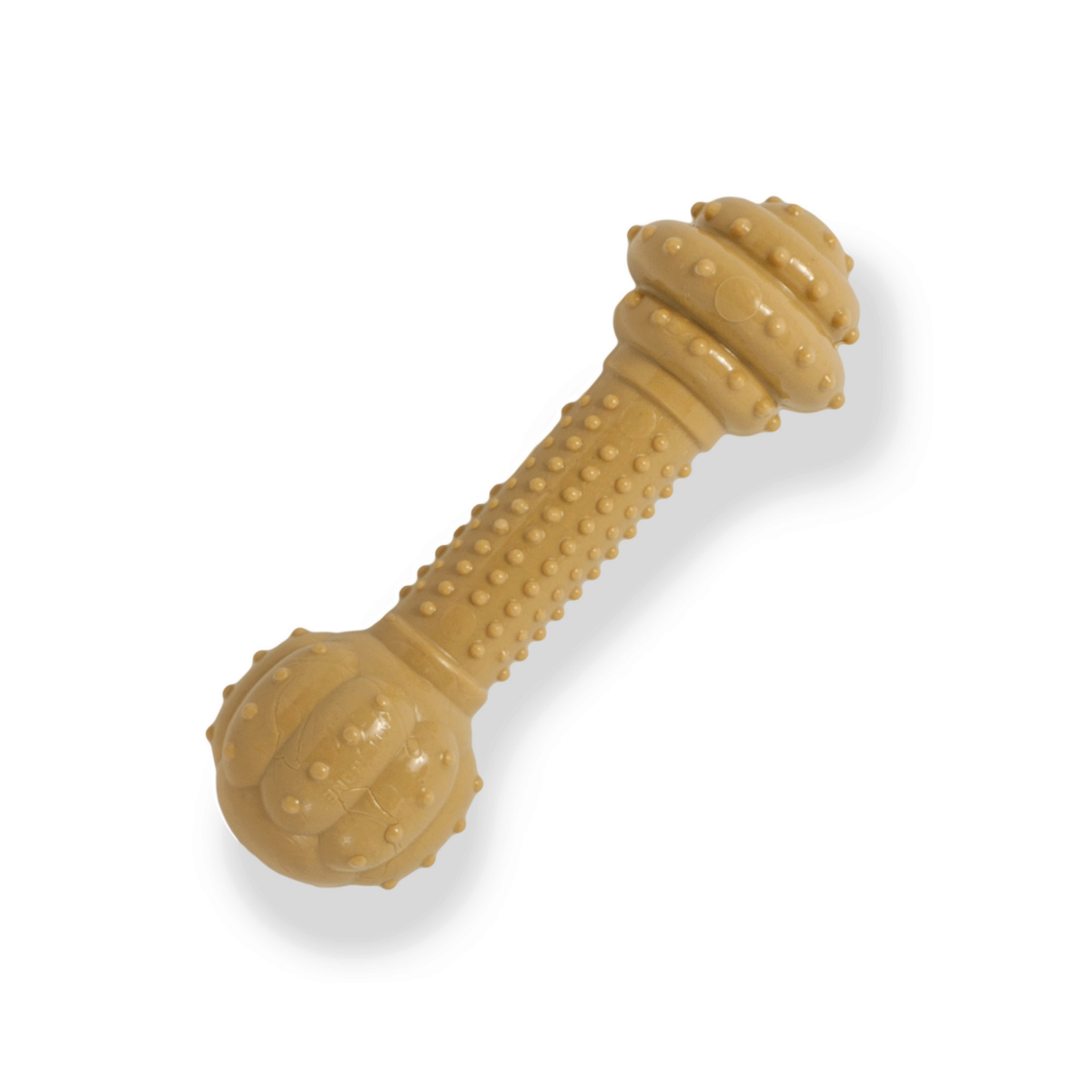 Nylabone Barbell Power Peanut Butter Chew Durable Medium Dog Toy