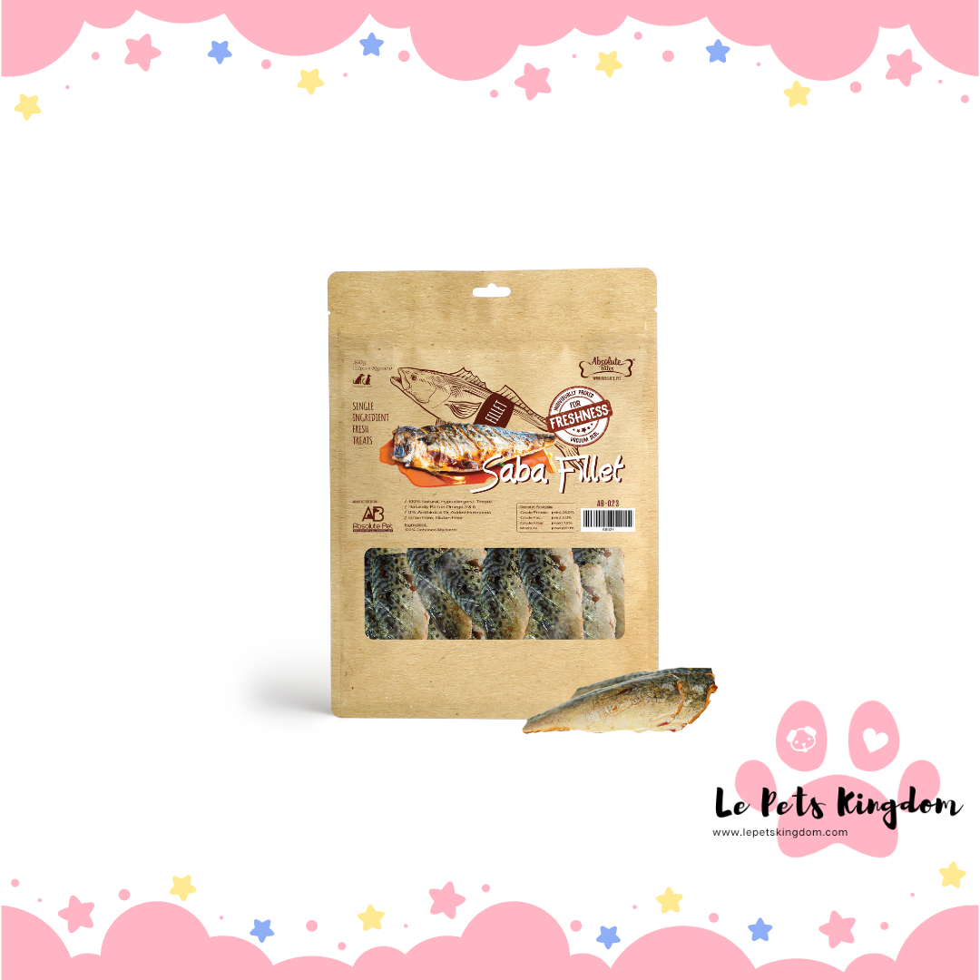 Absolute Bites Saba Fillet Fresh Dog & Cat Treats 360g