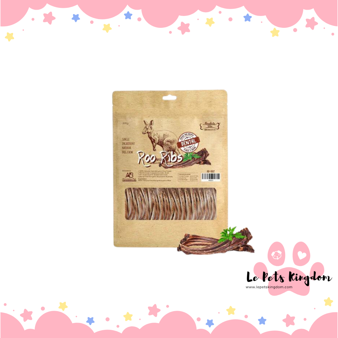 Absolute Bites Sensitive Kangaroo Ribs 90g – Le Pets Kingdom