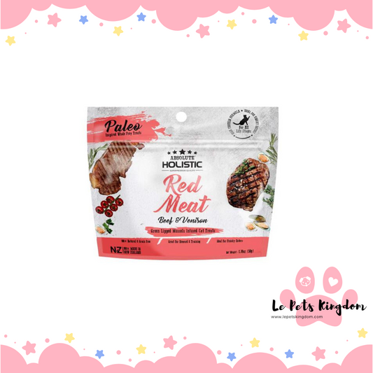 Absolute Holistic Air Dried Beef & Venison Cat Treats 50g